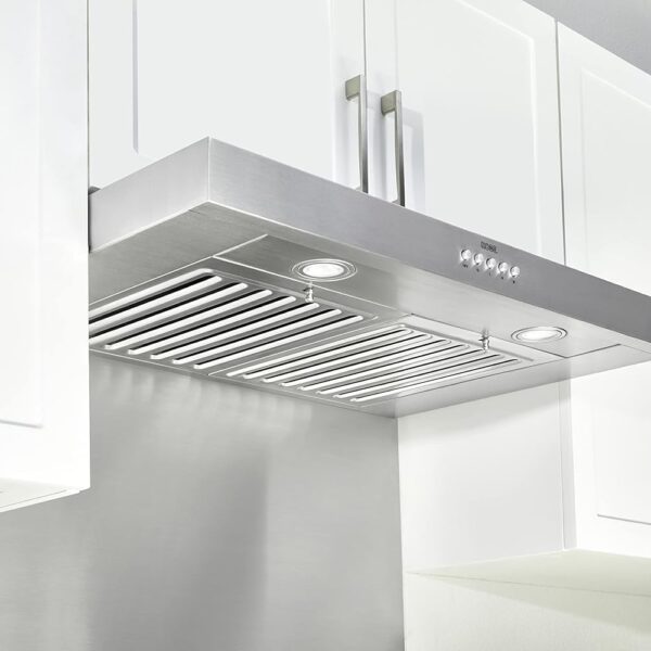 KOBE Range Hoods RAX2142SQB-2 Campana extractora bajo gabinete, 700 CFM, acero inoxidable