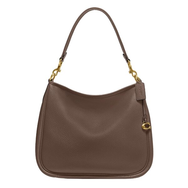 Bolso de Hombro Coach Cary CC435 Piel Suave Pebble Color Piedra Oscura