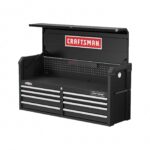 CRAFTSMAN S2000 - Cofre de almacenamiento de herramientas de 52 pulgadas con 8 cajones con luz y divisor, negro (CMST352