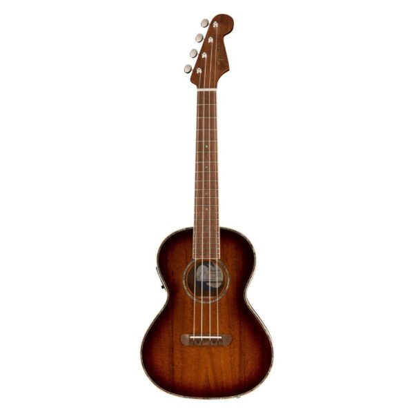 Fender Montecito - Ukelele tenor, con borde sombreado, con bolsa para conciertos