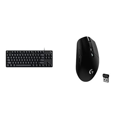 Teclado Mecánico para Juegos Logitech G413 TKL SE con Ratón Inalámbrico Logitech G305 Lightspeed Negro