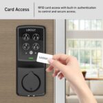 Lockly Secure Plus - Cerradura de puerta inteligente, entrada sin llave con huella digital y tarjeta RFID, teclado PIN G