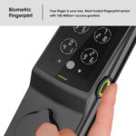 Lockly Secure Plus - Cerradura de puerta inteligente, entrada sin llave con huella digital y tarjeta RFID, teclado PIN G