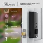 Lockly Secure Plus - Cerradura de puerta inteligente, entrada sin llave con huella digital y tarjeta RFID, teclado PIN G