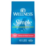 Alimento Seco para Perros Wellness Simple 89340 Salmón y Papa Sin Granos Ingredientes Limitados 40 Libras