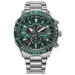 Reloj Citizen Eco-Drive Promaster Air CB5004-59W Cronógrafo Esfera Verde Acero Inoxidable Cristal de Zafiro 46 Milímetro