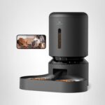 Comedero Automático para Gatos y Perros PETLIBRO PLAF103-DT con Cámara HD 1080P Wi-Fi Bandeja Doble 5 Litros Negro