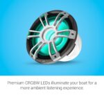 Subwoofer Marino Garmin Fusion Signature Series 3i 12 Pulgadas 1400 Vatios CRGBW Gris