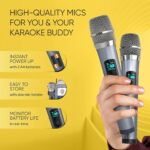 Máquina de Karaoke MASINGO Ostinato M7 con 2 Micrófonos Inalámbricos Bluetooth 30 Watts Color Blanco