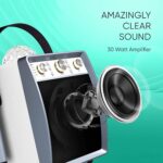 Máquina de Karaoke MASINGO Ostinato M7 con 2 Micrófonos Inalámbricos Bluetooth 30 Watts Color Blanco
