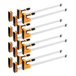 POWERTEC 71602-P4, 8PK, Abrazaderas para carpintería paralelas de 48 pulgadas | Herramienta esparcidora de abrazadera de