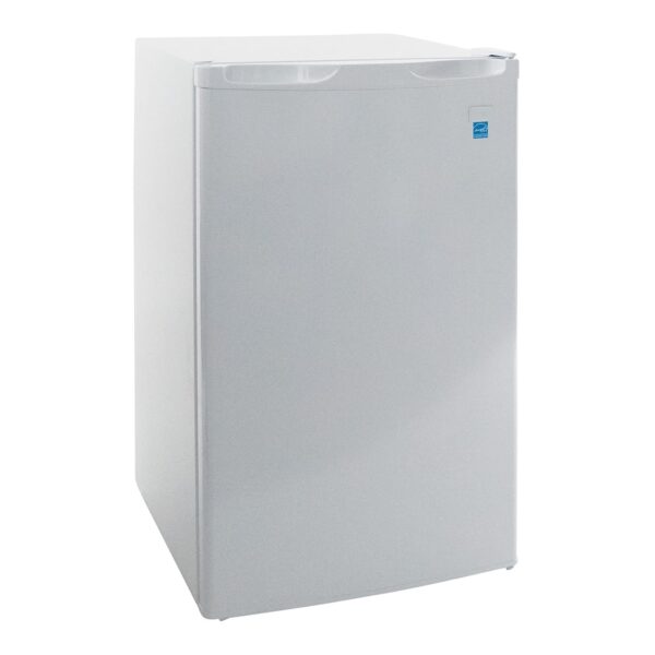 West Bend Mini refrigerador para oficina en casa o dormitorio, cuenta con una sola puerta reversible, estantes extraíble