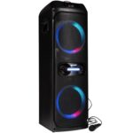 Bocina de Fiesta Gemini Sound GHK-2800 Bluetooth con Karaoke Woofers Duales de 8 Pulgadas Tweeters de 2.75 Pulgadas Luce