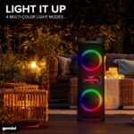 Bocina de Fiesta Gemini Sound GHK-2800 Bluetooth con Karaoke Woofers Duales de 8 Pulgadas Tweeters de 2.75 Pulgadas Luce