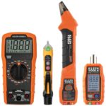 Kit de localizador de interruptores de circuito Klein Tools 80101, kit de probador de tomacorriente y receptáculo GFCI,