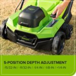 Escarificador Aireador Greenworks 40V DHF410 38.1 cm 15 pulgadas con batería 5.0Ah y cargador rápido