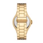 Reloj Michael Kors Lennox MK7284 Mujer Acero Inoxidable Dorado 43 mm Pavé Estampado Guepardo