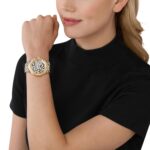 Reloj Michael Kors Lennox MK7284 Mujer Acero Inoxidable Dorado 43 mm Pavé Estampado Guepardo