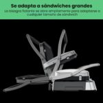 Chefman Prensa de panini digital 5 en 1 y parrilla para sándwiches y plancha para parrilla con placas de asado reversibl