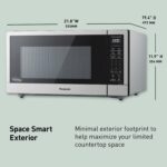 Panasonic NN-SN76LS Horno de microondas Inverter Ciclónico para encimera de 1.6 pies³, 1250W de potencia con cocinado po