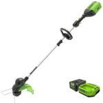 Recortadora de Hilo Greenworks 80V 13 Pulgadas Modelo 2124002VT Batería 2Ah y Cargador Incluidos