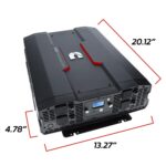Inversor de Corriente Cummins CMN5000W 5000 Vatios 12V a 110V Onda Sinusoidal Modificada Cuatro Salidas de CA Dos Puerto