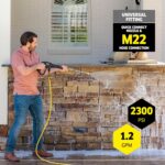 Lavadora a presión Kärcher K2300PS 2300 PSI 1.2 GPM Eléctrica Amarillo