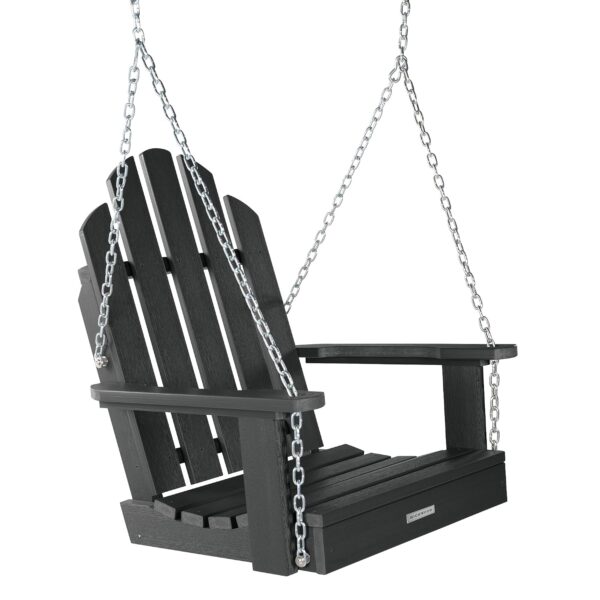 Columpio de Porche Highwood Classic Westport Adirondack Negro para 1 Persona Modelo AD-SW2CW23-BKE