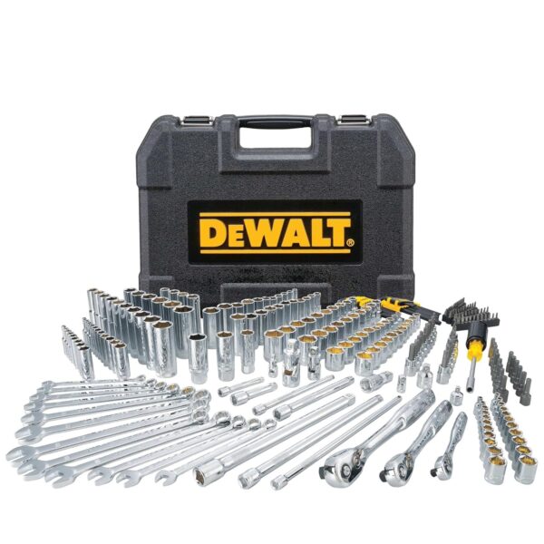 DEWALT Juego de Dados, 1/4", 3/8", 1/2" Cuadradillo, SAE/Métrico, Juego de Herramientas de Mecánico de 264 Piezas (DWMT8