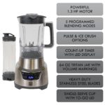 Kenmore Elite - Batidora de 1.3 HP de 64 onzas con vaso de mezcla de una sola porción de 20 onzas, potente motor de trit