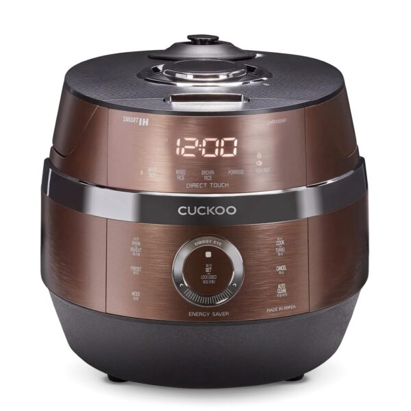 CUCKOO CRP-JHR1009F | Arrocera a presión de calentamiento por inducción de 10 tazas (sin cocinar) | 19 opciones de menú,