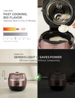CUCKOO CRP-JHR1009F | Arrocera a presión de calentamiento por inducción de 10 tazas (sin cocinar) | 19 opciones de menú,