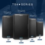 ALTO TS412 - Altavoz PA de 2500 W de 12" con mezclador de 3 canales, transmisión Bluetooth, vinculación inalámbrica de a