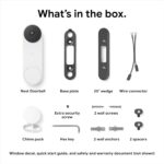 Google Nest Doorbell - (Con cable, 2ª generación) - Cámara de timbre de video con cable - Cámara de seguridad para timbr