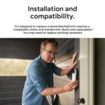 Google Nest Doorbell - (Con cable, 2ª generación) - Cámara de timbre de video con cable - Cámara de seguridad para timbr