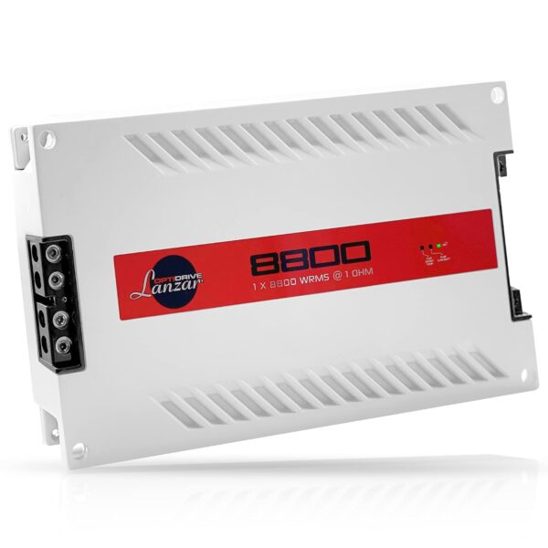 Amplificador Mono de Audio para Automóvil Sound Around 8800.1 11000 Vatios 1 Canal Blanco