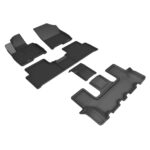 Tapete Kagu 3D MAXpider L1KA07401509 Ajuste Personalizado Negro para Kia Sorento Híbrido 6 Asientos 2022 2026 Juego Comp