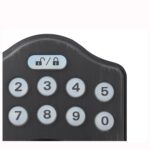 Amazon Basics Conjunto de cerraduras electrónicas tradicionales con teclado, cerradura de puerta sin llave con cerrojo y