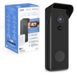Feit Electric Cámara de timbre, timbre de video inalámbrico, WiFi de 2.4 GHz, sin hub, audio bidireccional, detección de