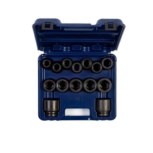 Juego de Llaves de Impacto Wright Tool 610-MC Accionamiento 3/4 Pulgadas 14 Piezas 6 Puntos SAE 3/4 a 1-5/8 Pulgadas