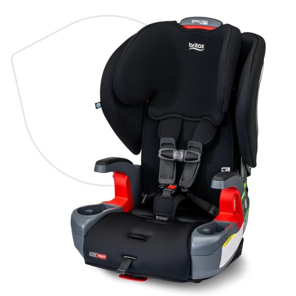 Asiento de Coche Britax Grow With You ClickTight E1C192X Arnés 5 Puntos Contorno Negro