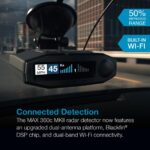 Detector de Radar Láser Escort MAX 360c MKII 0100037-3 Wi-Fi de Banda Dual Bluetooth Flechas Direccionales 360 Grados