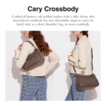 Bolso Bandolera Coach Cary CC437 B4CBD Piel Suave Color Piedra Oscura