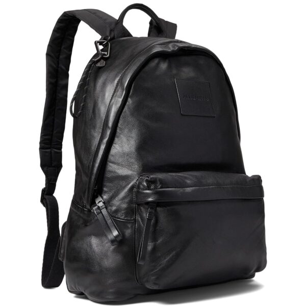 Mochila con Mosquetón AllSaints MB519X Negro Piel de Borrego 25 Litros