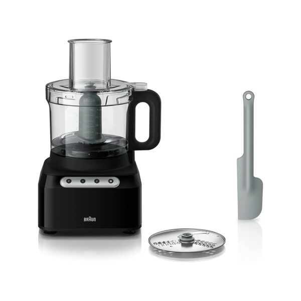 Braun FP3101BK Easy Prep - Procesador de alimentos de 8 tazas, color negro