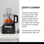 Braun FP3101BK Easy Prep - Procesador de alimentos de 8 tazas, color negro