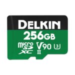Tarjeta MicroSD Delkin Devices Power DDMSDG2000256 256GB UHS-II V90 300 MB/s Lectura 250 MB/s Escritura Verde