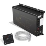 Inversor de Corriente WZRELB VC300024U5WD-1 3000W Onda Sinusoidal Pura 24V CC a 120V CA con Control Remoto de 16 Pies