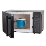 Avanti MT81K1BH Horno microondas compacto de 700 vatios con 6 ajustes de cocción preestablecidos, descongelación de velo