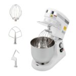 Restaurantware Hi Tek - Batidora eléctrica de pie de 5.3 cuartos de galón, 1 batidora de cocina con cabezal inclinable c